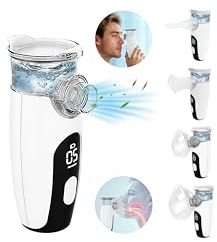 Nebulisateur Inhalateur pour Adultes et Enfants - Nébuliseur Oculaire Aerosol Portable, Autonettoyante, Intelligent Affichage Numérique Nébuliseur Silencieux Rechargeable pour la Maison et les Voyages