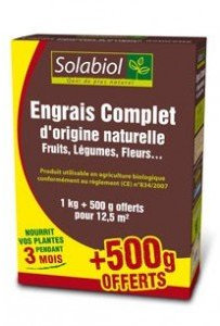 SBM SOLABIOL Engrais Complet - Promo Etui 1 KG + 500 G OFFERTS SOCONAT1P