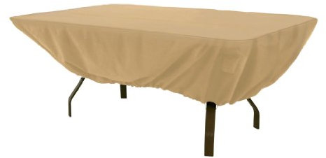 Classic Accessories 58242-ec terrazo Rectangular/Oval Mesa de jardín de Patio