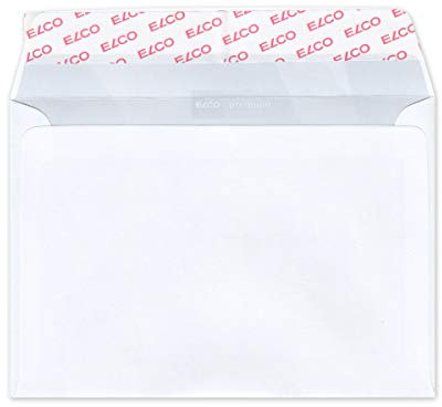ELCO 30736 Premium Briefumschlag, 100 g, weiß, b6 (176x125mm) für papierformat a6/c6