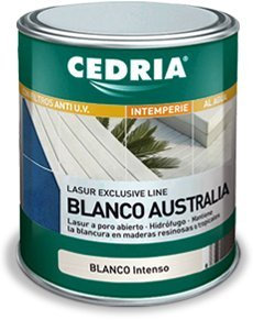 Lasur protector madera exterior al agua Cedria Blanco Intenso Australia 4 litros