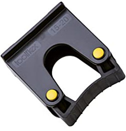 Toolflex® - Lot de 2 supports à outils - Noir - Compatibles avec le système de rangement mural Toolflex - De 15 à 20 mm