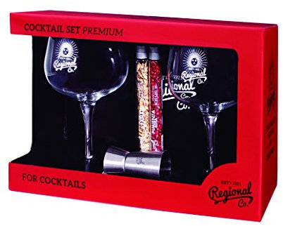Regional Co. | Cocktail Set Premium (2 Copas Balón + Jigger + 2