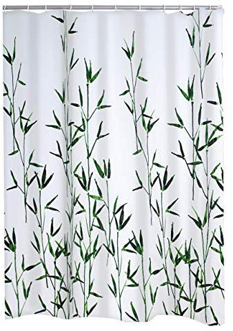 RIDDER Duschvorhang Textil Bambus grün 180x200 cm