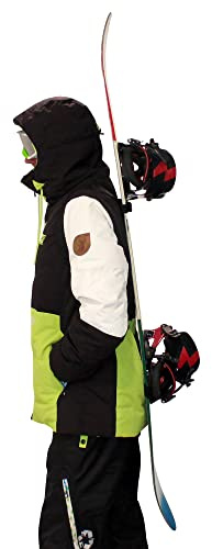 Wantalis SURFBK - Imbracatura per Trasporto Snowboard a Spalla, M/L, Nero