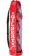 Gilbert Netball Tubular Ball Tube Holdall - RED