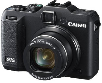 Canon PowerShot G15 Digitalkamera (12 MP, 5-Fach Opt. Zoom, 7,6cm (3 Zoll) LCD-Display, Full-HD, bildstabilisiert) schwarz