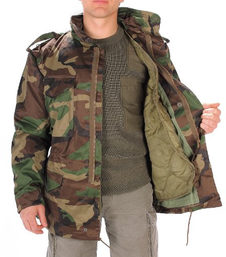 US Feldjacke M65 mit Futter, woodland, Größe: XXXL