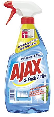 Ajax Glasreiniger mit Sprühpistole, 4er Pack (4 x 500 ml)