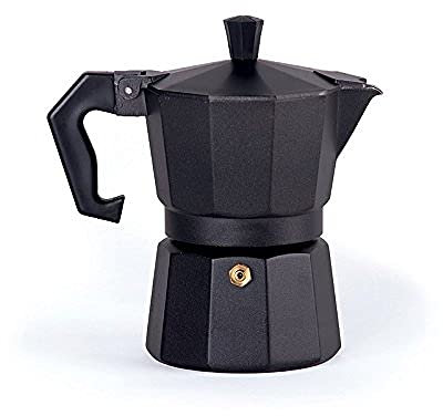 Excelsa Caffettiera Chicco, Alluminio, Nero, 1 Tazza