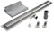 KOBERT GOODS Edelstahl-Rinne TG01-90cm mit Siphon und Haarsieb als Komplett-Set Boden und Dusch-Ablauf Befliesbar Unterschiedliche Muster und Variationen in den Größen 50-120cm erhältlich