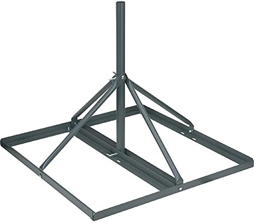 VMP FRM-125 Non-Penetrating Roof Mount (60-Inch long 1.25-Inch OD mast, Grey)
