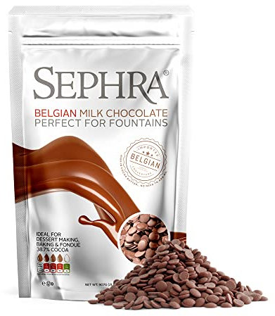 Sephra Belgian Couverture Fountain Ready Chocolate Callets - Milk (907g)
