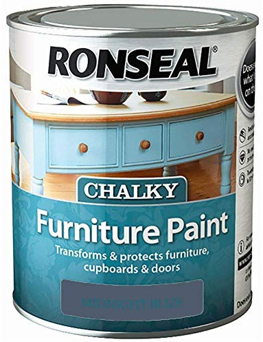 Ronseal Chalky Furniture Paint 750ml Midnight Blue