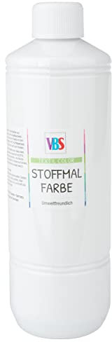 VBS Stoffmalfarbe, 500 ml Weiß