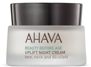 AHAVA Uplift Nachtcreme - Reichhaltige Creme für Straffung & Festigkeit, Anti-Aging Gegen Tiefe Falten, mit Osmoter, Tripeptid 38 & Shea Butter, 1.7 fl.oz