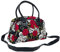 Banned Alternative Skulls and Roses Frauen Handtasche schwarz