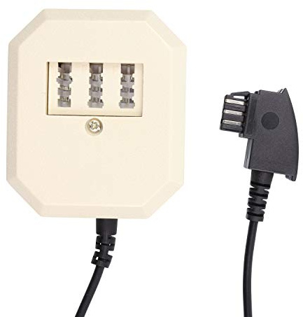 Helos Adapter TAE F SteckerTAE NFF 6P4C Buchse