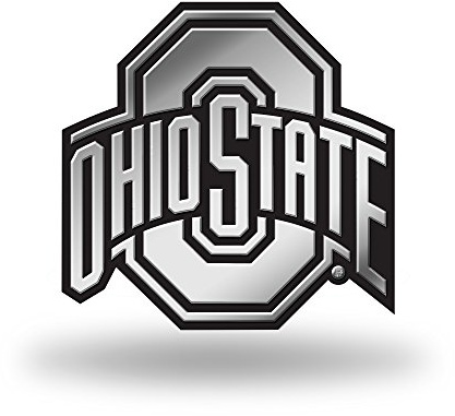 Rico Industries NCAA Ohio State Buckeyes Chrome Finished Auto Emblem 3D Sticker