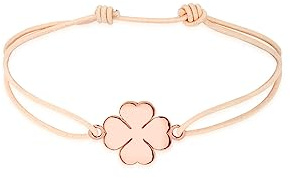 Elli Pulseras Amuleto de la Suerte de Hoja de Trébol para Damas en Plata Esterlina 925