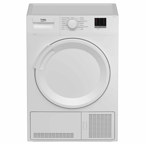 Beko DCU9330W Sensor Driven 9kg Freestanding Condenser Tumble Dryer White