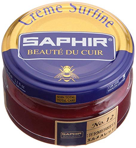 Saphir Extra Fine Shoe Renovation Cream 50 ml for Smooth Leather Shoes and Handbags 05 Marron Foncé