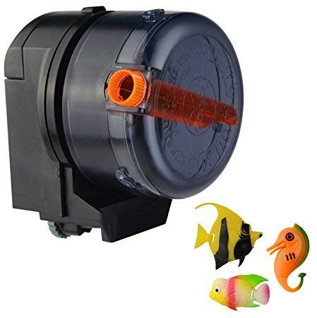 Saim Battery-Operated(AA) Automatic Fish Feeder for Aquariums, Fish Feeder Auto Dispenser for Holidays Weekend and Travel