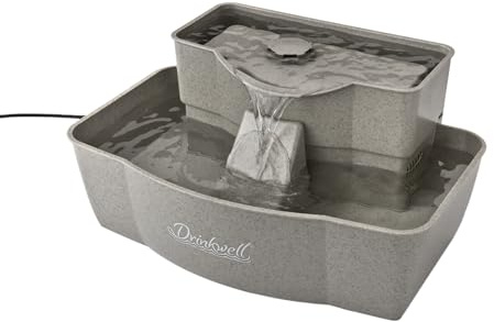 PetSafe Drinkwell Multi-Tier Pet Fountain - Encourages Hydration for Cats & Dogs - Large-Capacity Waterer - Double Tier - Filtered Fountain with Carbon Filter - 100 oz Water Capacity
