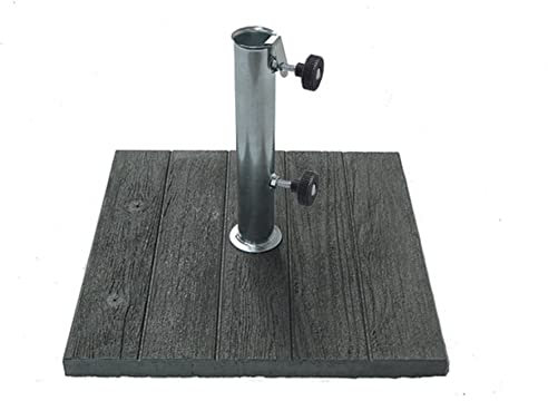 Maffei Art 304 Pied en béton pour parasols, Effet Bois. Poids kg 20. Cm 50x50.Made in Italy