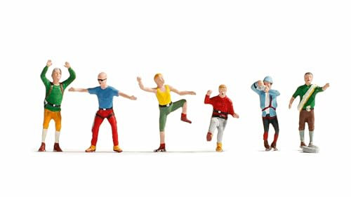 NOCH H0 Figuren-Set Bergsteiger handbemalt für Modelleisenbahn 1:87 Miniaturfiguren Modellbau Landschaft Diorama Zubehör Modellfiguren (15871)