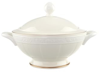 Villeroy & Boch Ivoire Zuppiera Tonda, 2.80 L, Porcellana Bone China, Multicolore