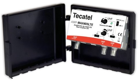 Amplificador de mástil Tecatel Máx 40dB, UHF/UHF LTE