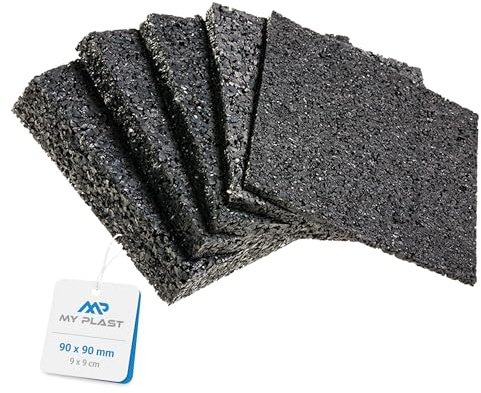 Almohadillas para terraza, 90 x 90 x 3 mm, 6 mm, 8 mm, 10 mm, 20 mm. Selecciona la fuerza y la cantidad. 90 x 90 x 20 mm. Cantidad: 100 unidades.