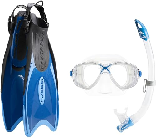 Cressi Sub S.p.A. Palau Marea Kit de randonnée Aquatique Bleu/Bleu Clair