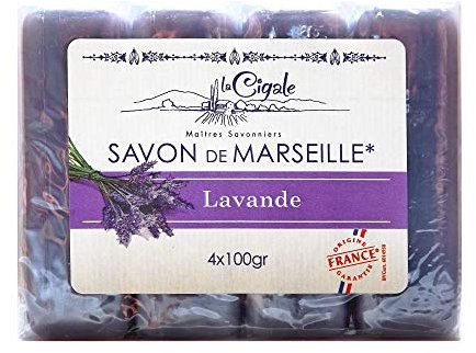 La Cigale sapone di Marsiglia Lavanda - 4 x 100 gr