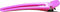 Fripac-Medis Haarclips Combi-Clips (Abteilklammern), Haarklammern zum Festklemmen und Abteilen einzelner Haarpartien, 10 Stück à 9,5 cm, pink