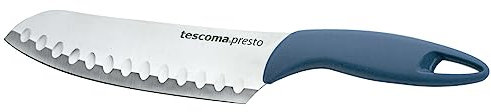 Tescoma 863048 Presto Coltello Giapponese, Acciaio Inossidabile, Blu, 15 cm, 1 Pezzo