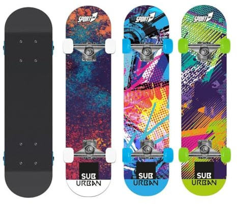 Mandelli Skateboard Sub Urban,Unisex,80 cm,Celeste