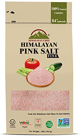 Himalayan Chef Pink Himalayan Salt, Fine Grain - 2 lbs Bag