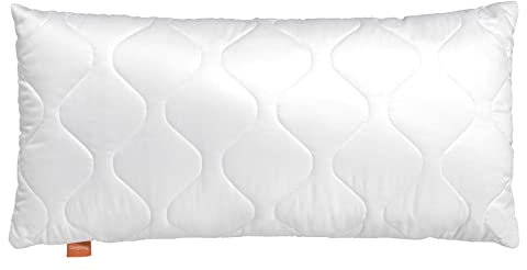 sleepling Kopfkissen 40x80 cm, Baumwolle Satin, Allergiker Kissen, waschbar, Made in EU, Ökotex, langes Schlafkissen 40 x 80, Bettkissen, Pillow, Basic 300