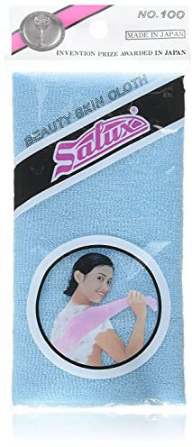 Salux Nylon Japanese Beauty Skin Bath Wash Cloth/towel (3) Blue
