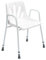 NRS Healthcare Duschstuhl mit Armlehnen, höhenverstellbar, P01560