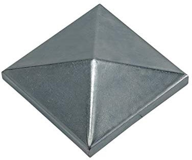 Chapeau de pilier carré en acier - 100 x 100 mm