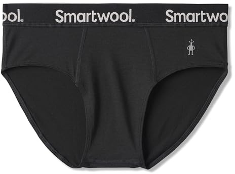 SmartWool Men's Merino Sport Brief Boxed, Black, Large