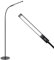 BAKAJI Lampada Piantana da terra a LED ad Alta Luminosità 7W 400 Lumen Luce Bianco 5500K Dimmerabile Luminosità 4 Livelli Accensione Gestione Touch Design Moderno 165cm in Metallo (Nero)