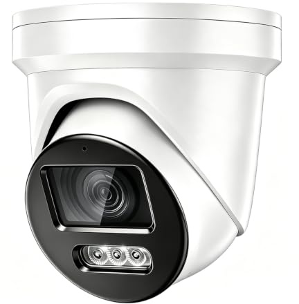 DS-2CD2387G2-LSU/SL 2.8mm HIK 8MP Color-VU PoE IP Camera Outdoor Indoor, 4K PoE Turret Network Camera with Strobe Light and Audible Warning, Human/Vehicle Detection, 2-Way Audio, IP67 Waterproof