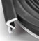 10m Weather Stripping Self Adhesive Door Seal Strip Kerf Weather Stripping High Density Foam Draught Excluder Tape Black