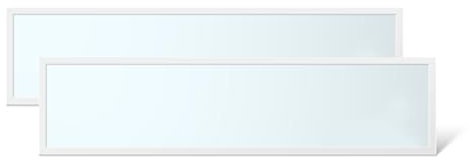 WSU Lights 2x LED Panel 120x30cm, Deckenleuchte, 3900lm, 6000K, 36W, inkl. Trafo, Rasterleuchten, Einlegeleuchte, Büroleuchten (6000K, 2 Stück)