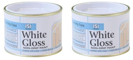 PEBBLE HUG 180 ml White Gloss Paint - 151 Coatings Non-Drip, Hard Drying, Easy To Use (Pack of 2) for Interior, Exterior, Wood, Metal Paint Work