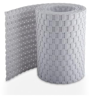 RETELANDIA - Striscia Rattan per Recinzione BIANCO cm 19x10 m frangisole. Schermatura Privacy 100% Pannelli recinzioni in Rete Metallica